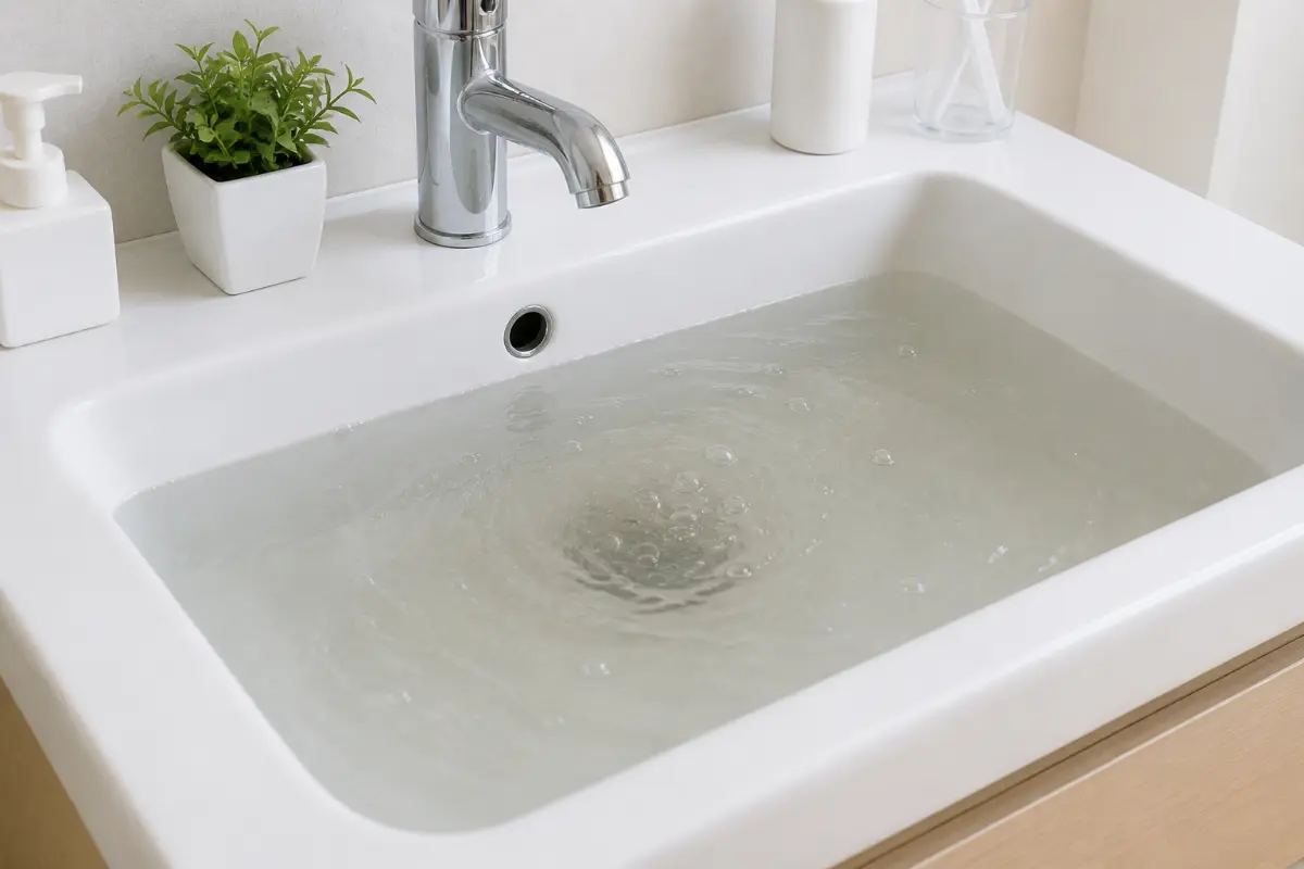 水回り詰まりで水が流れない緊急イメージ